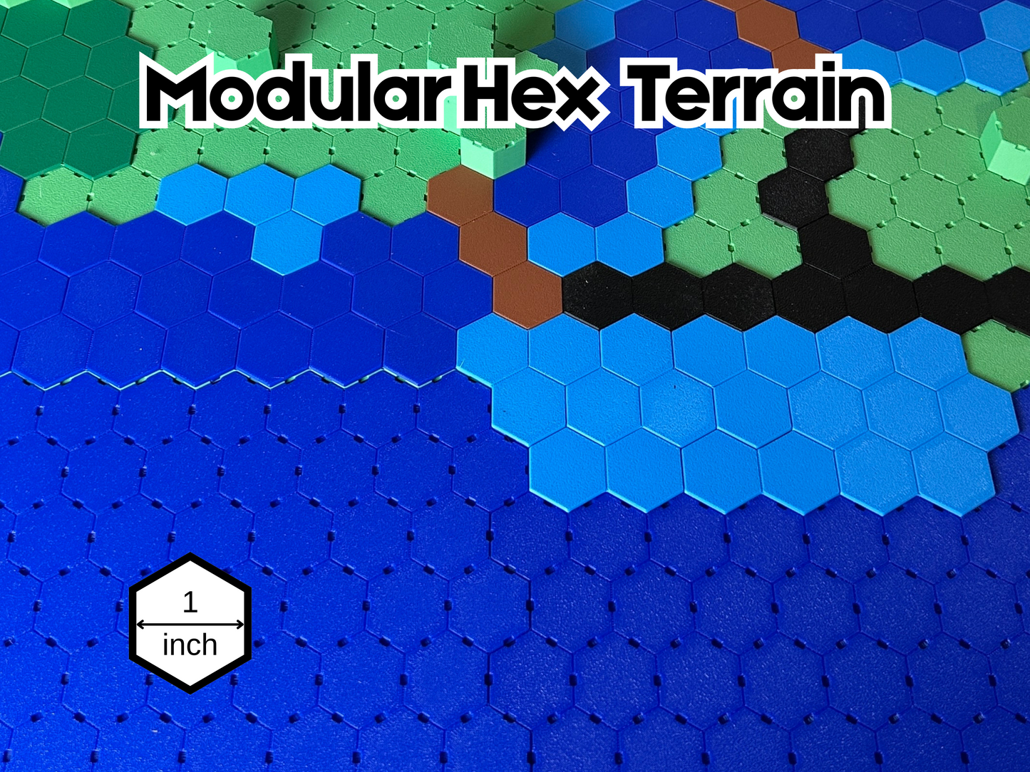 TUF25 - 1" Modular Hex Terrain - Terrain Blocks