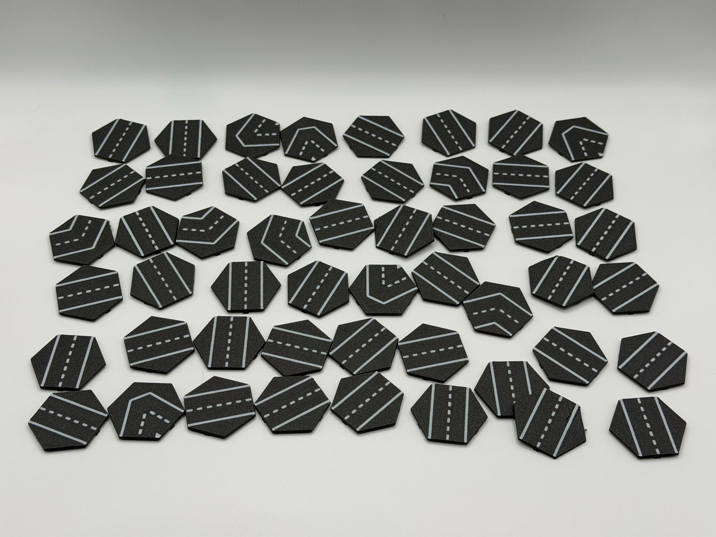 33mm Hex Terrain Road Tiles