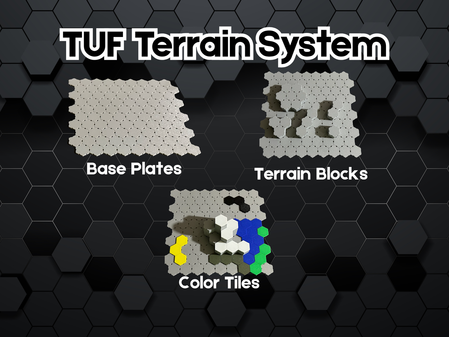 TUF25 - 1" Modular Hex Terrain - Terrain Blocks