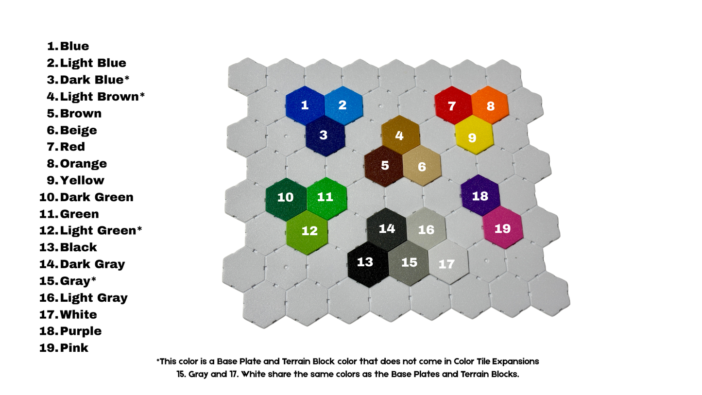 33mm Modular Hex Terrain - Core Kit