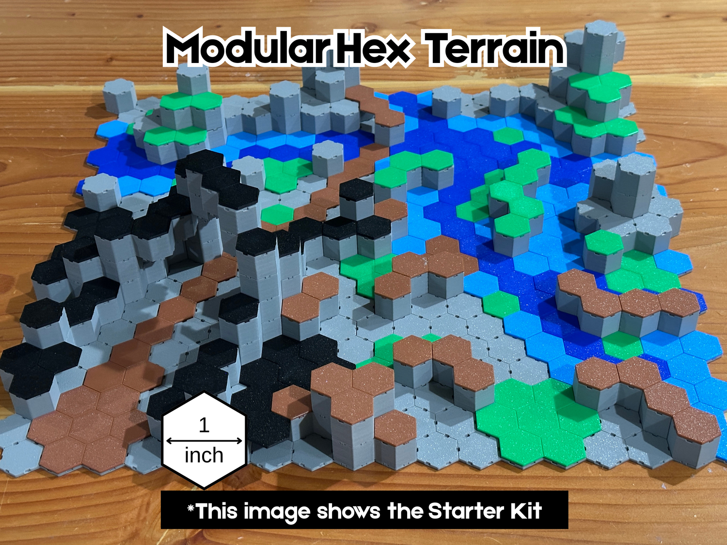 1 Inch Modular Hex Terrain