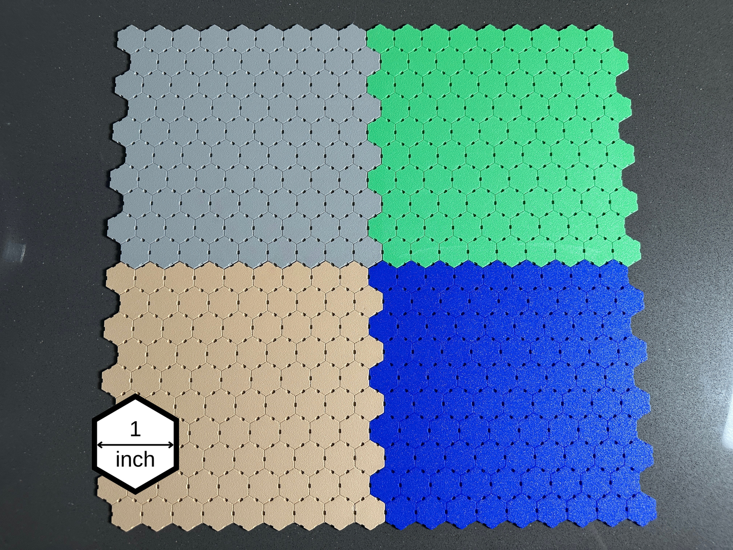 TUF25 - 1" Modular Hex Terrain - Baseplate