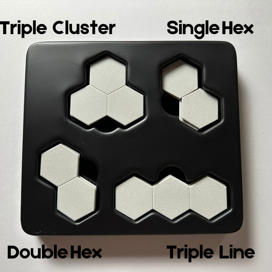 10-Count Individual Size Color Tiles - TUF32 Modular Hex Terrain